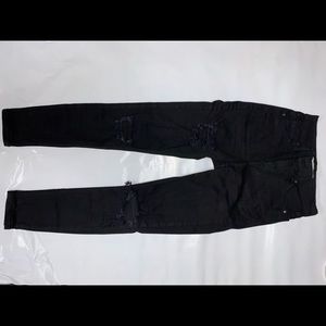 Black ripped Topshop Moto Jamie Jeans